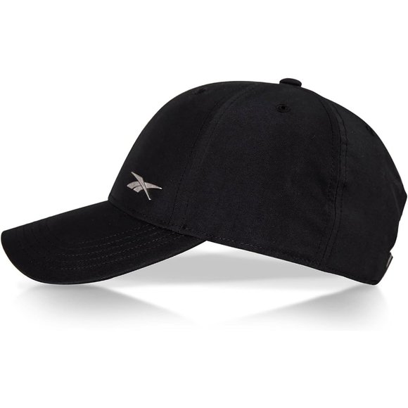 Womens Black Polyester Metal Vector Logo Foundation Cap main image 4